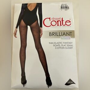 Thin Elastic Pantyhose/Tights with Simmering Polka Dots. New